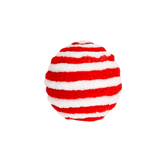 (FLA03098RW) ESFERA CANDY 16CM ROJO/BLANCO