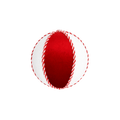 (FLA03098RW) Esfera candy rojo/blanco 16 cm
