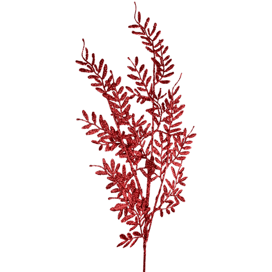 FOLLAJE MINI HOJAS 90CM ROJO