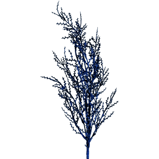 (FLP0003DKB) Follaje metalico 80 cm azul ob