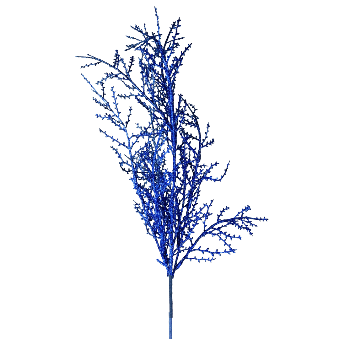 (FLP0003B) Follaje metalico 80 cm azul