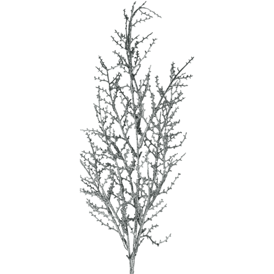 (FLP0003S) Follaje metalico 80 cm plata