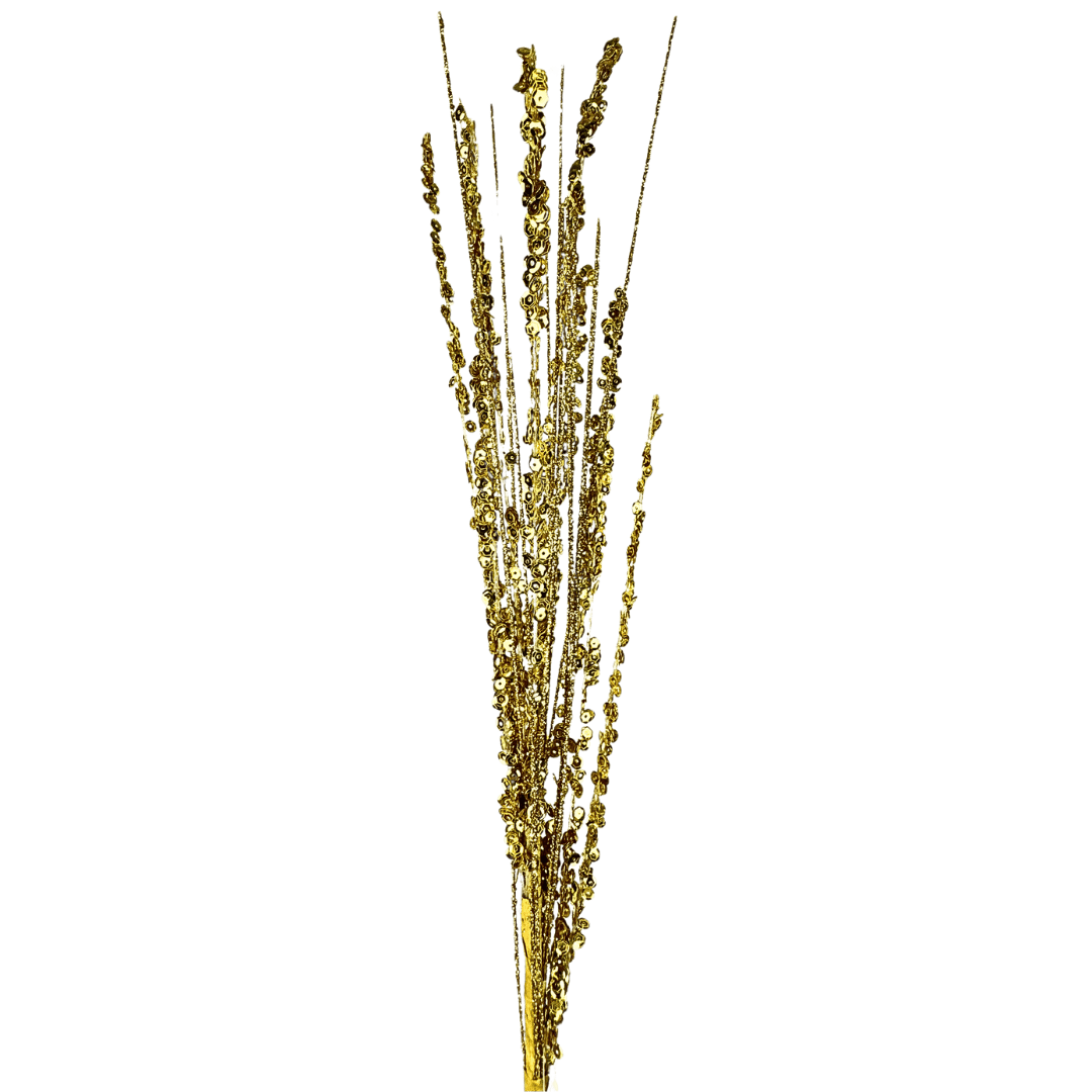 (FLP0043G) Follaje lentejuelas 75 cm