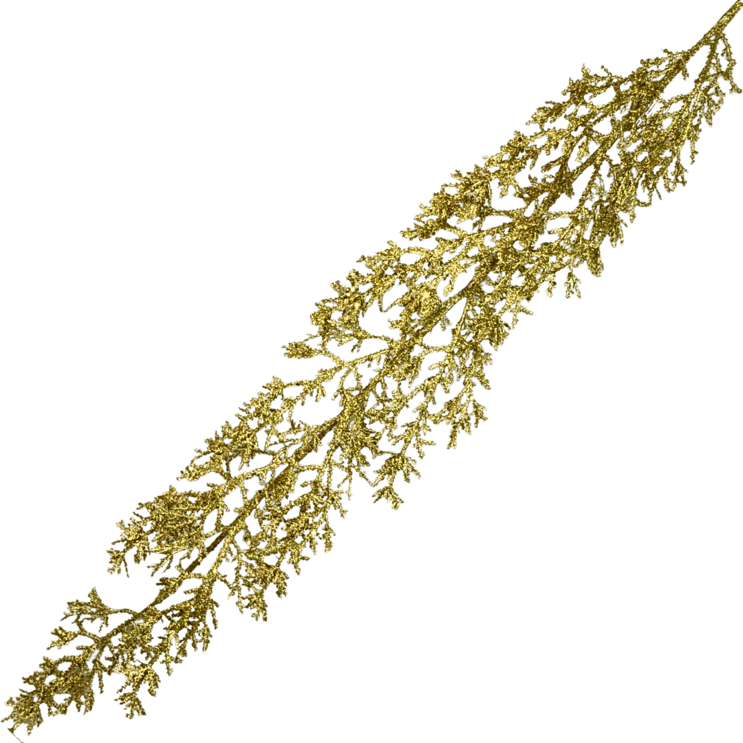 (FLP0070)Guirnalda Rama 130 cm Champaña/Oro/Plata