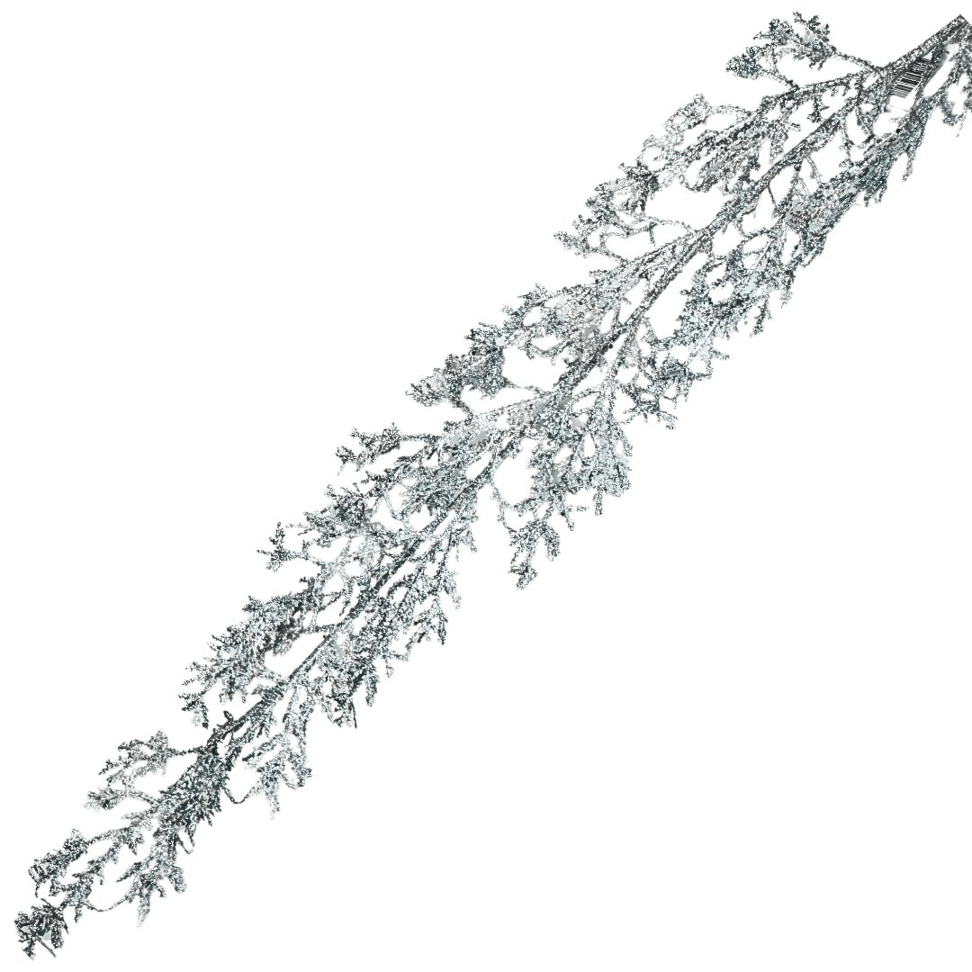 (FLP0070)Guirnalda Rama 130 cm Champaña/Oro/Plata