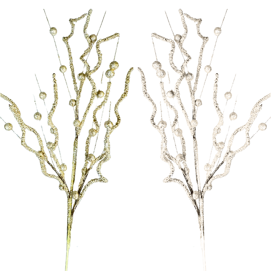 (FLP0074) Follaje curly 85 cm crema/blanco/champagne/plata