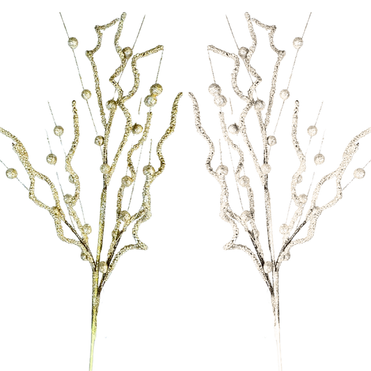 (FLP0074) Follaje curly 85 cm crema/blanco/champagne/plata