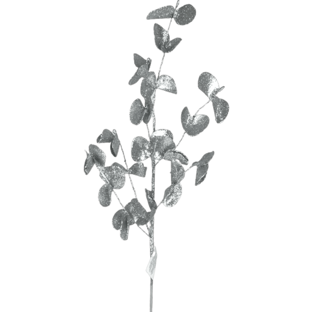 (Flq09530S) Follaje Metalico 72Cm Plata