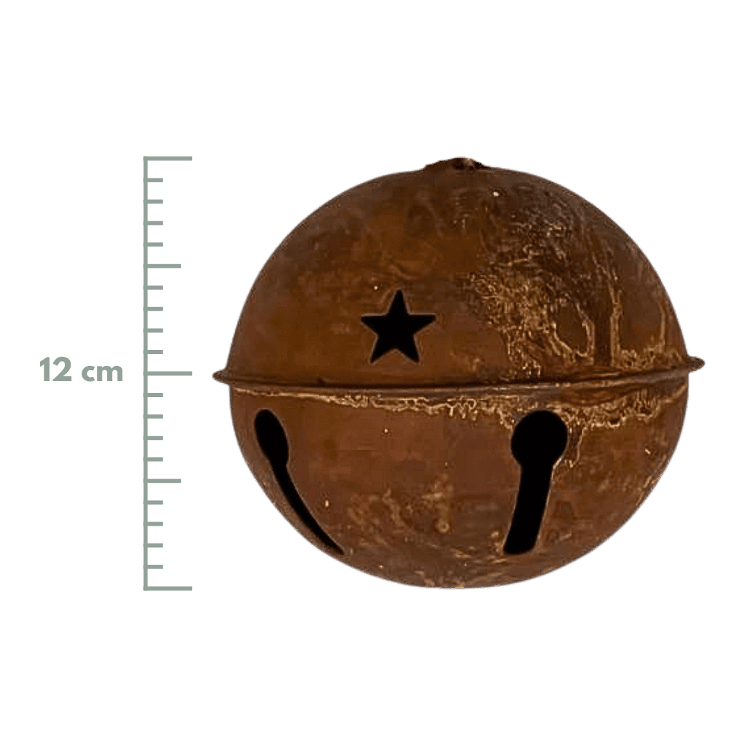 (FLQ09548) Cascabel Metálico 10CM Vintage