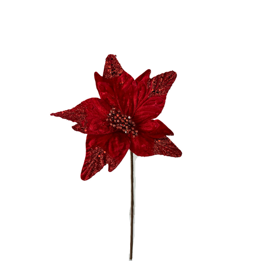 (FLR00957R) Nochebuena rojo 22 cm