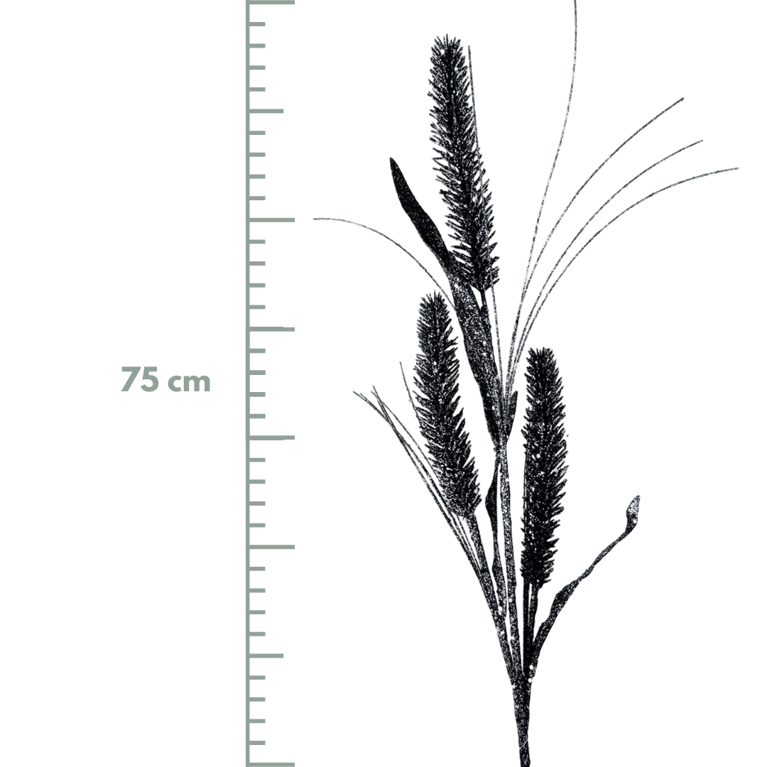 (FLR01007BDk) Follaje escarchado 75 cm azul