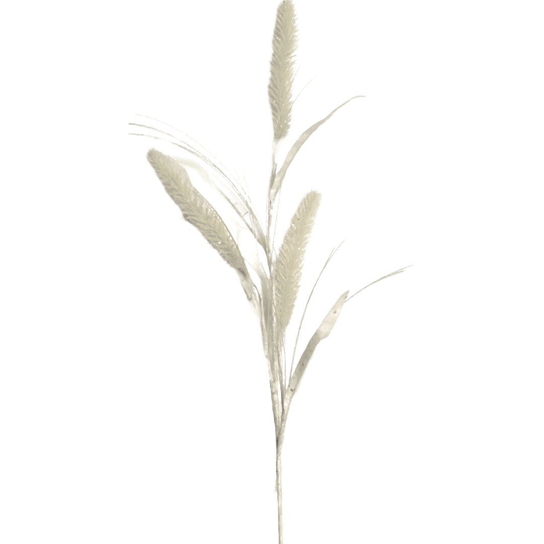 (FLR01007W) Follaje escarchado 75 cm blanco