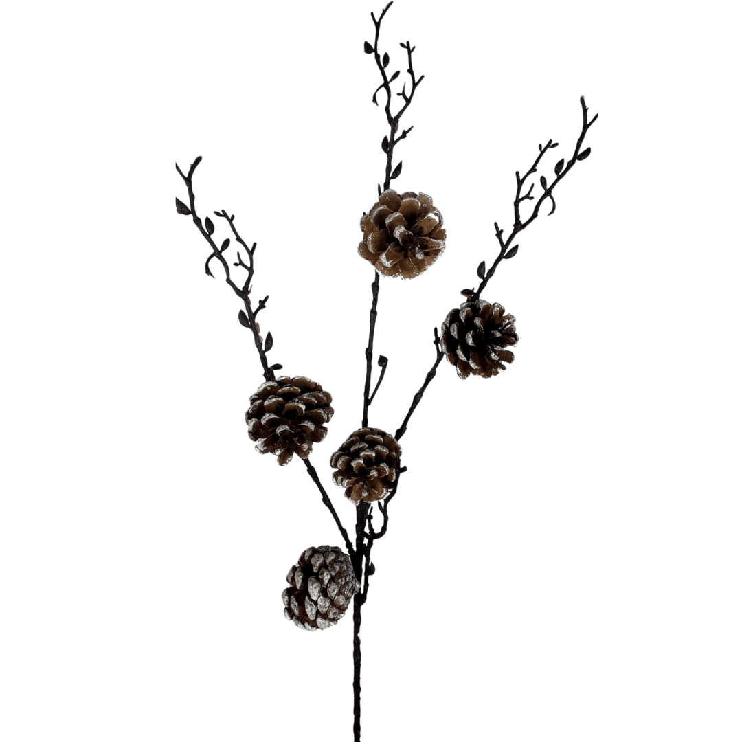 (FLR01180W) Mega rama con piñas 75 cm