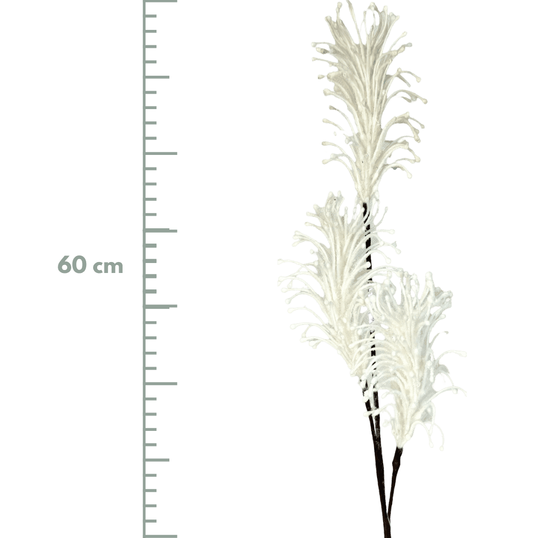 (FLX01180W) Follaje navidad 60 cm blanco