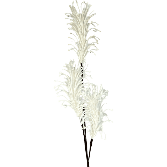 (FLX01180W) Follaje navidad 60 cm blanco