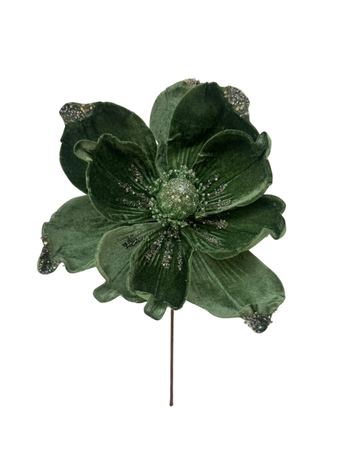 (FHY0074OLCH) Flor Magnolia 22 Cm Oliva