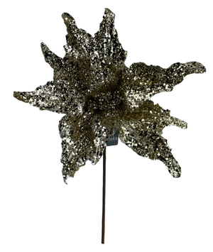 (TG241056) Nochebuena Navideña Champagne 32 Cm