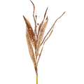 (Flq09291Lco) Follaje hoja escarchada 87 cm ocre