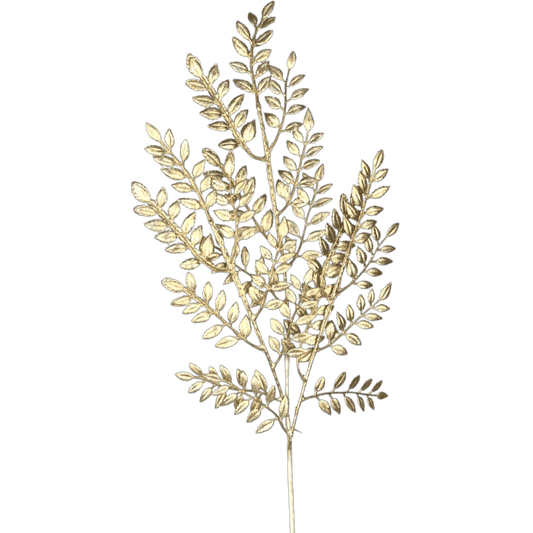 (Flx00728Ch) Follaje hoja mate champaña 88 cm