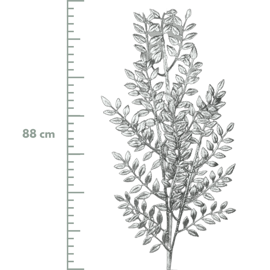 (Flx00728S) Follaje hoja mate plata 88 cm