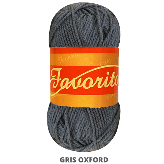 Estambre Favorito 50 Gr C-3094 Gris Oxford