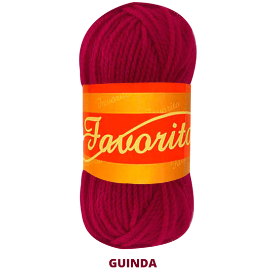 Estambre Favorito 50 Gr C-3042 Guinda