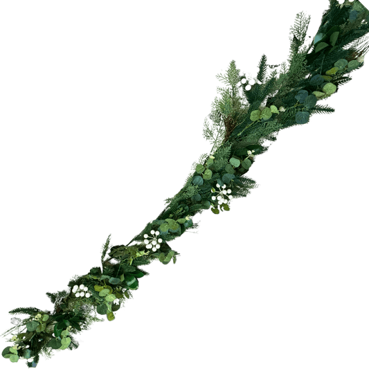 (GYG0275VD) Guirnalda con berries y luz led 160 cm