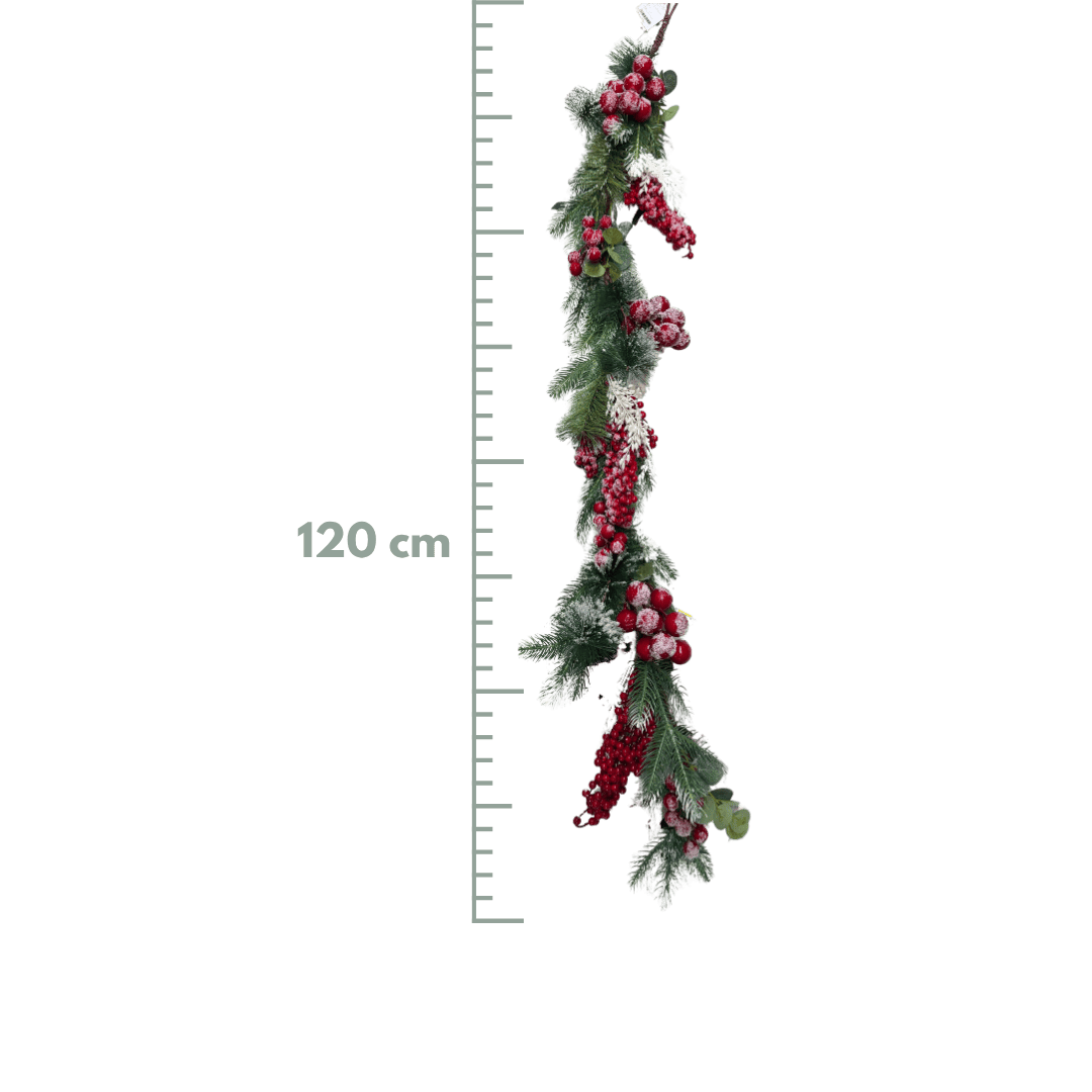 (GYG0289RJ) Guirnalda berries jumno rojo 120 cm