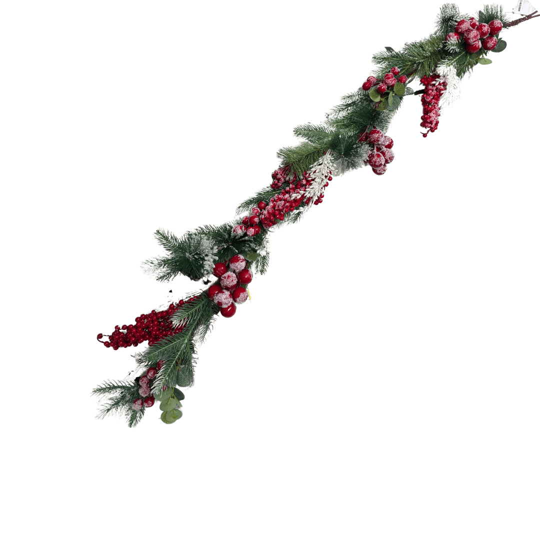 (GYG0289RJ) Guirnalda berries jumno rojo 120 cm