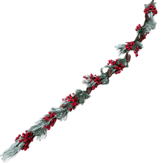 GUIRNALDA BERRIES JUMBO 180CM ROJO
