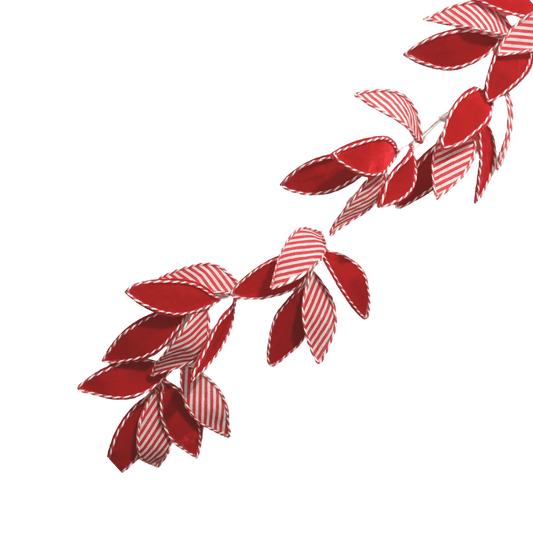 (HOJ0122RJ) Guia de hojas candy rojo 120 cm