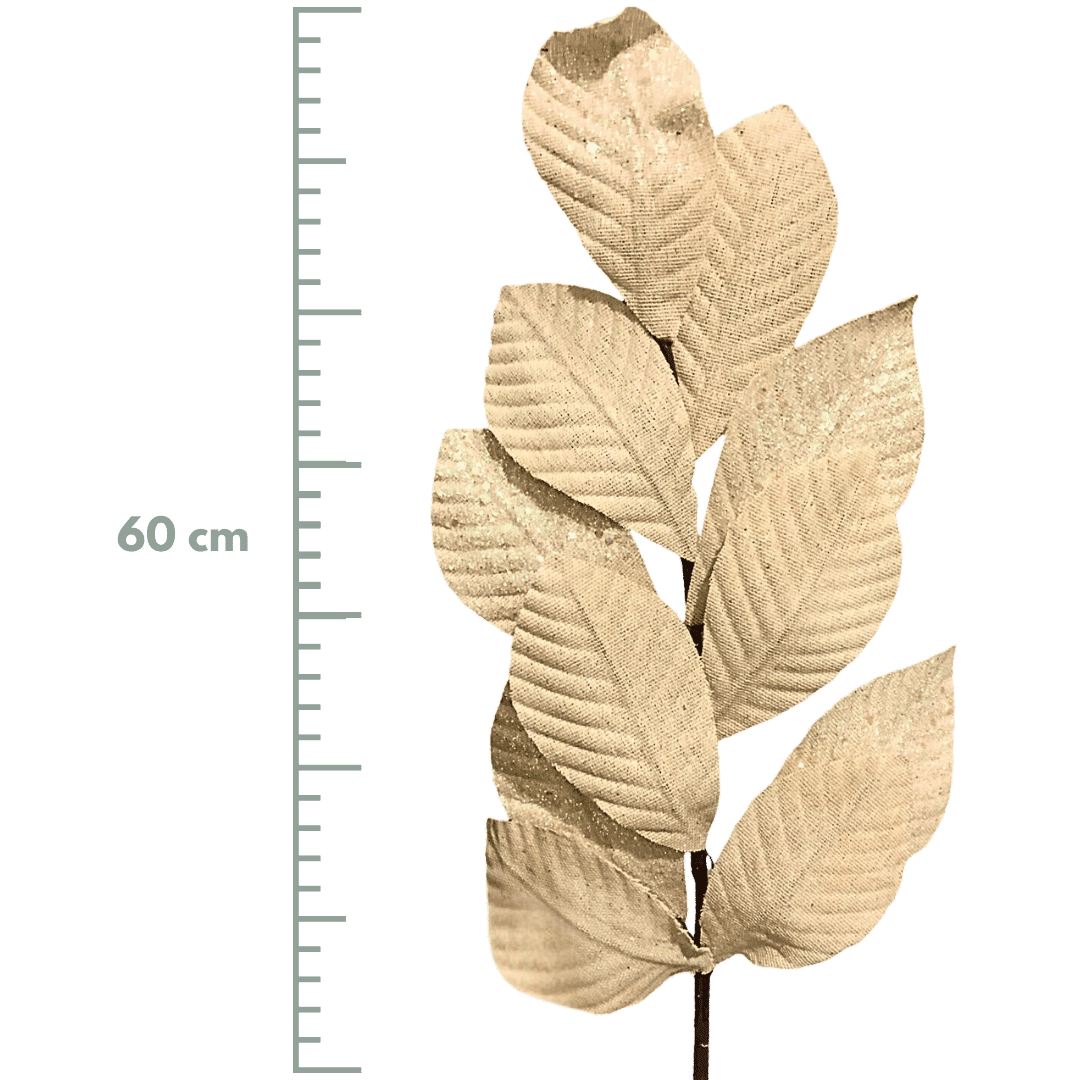 (HOJ0219CP) Follaje hojas 60 cm champagne