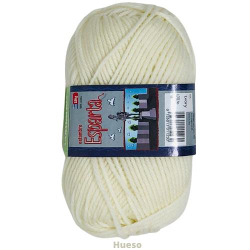 Estambre Esparta 100 Gr Hueso