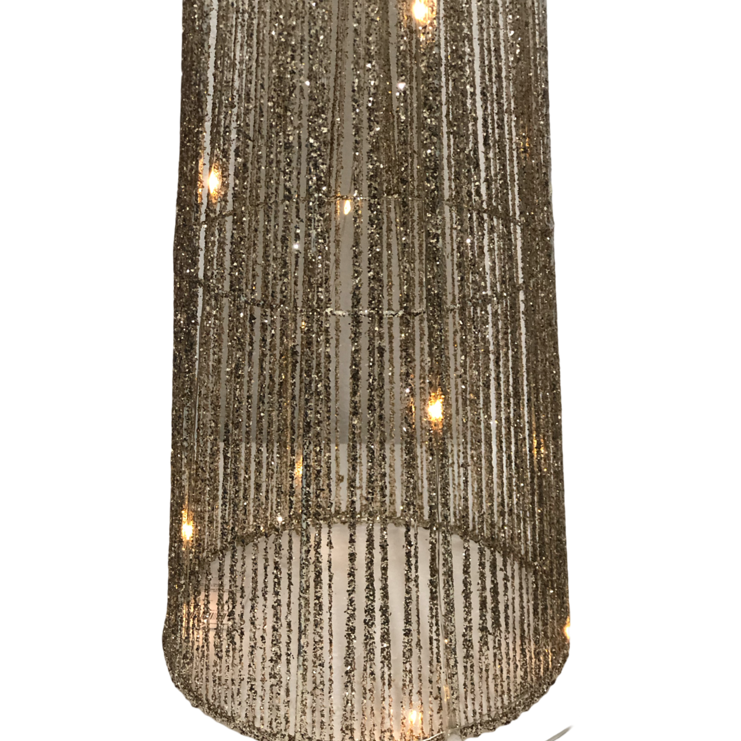 Pino con luces 20 X 80 cm beige