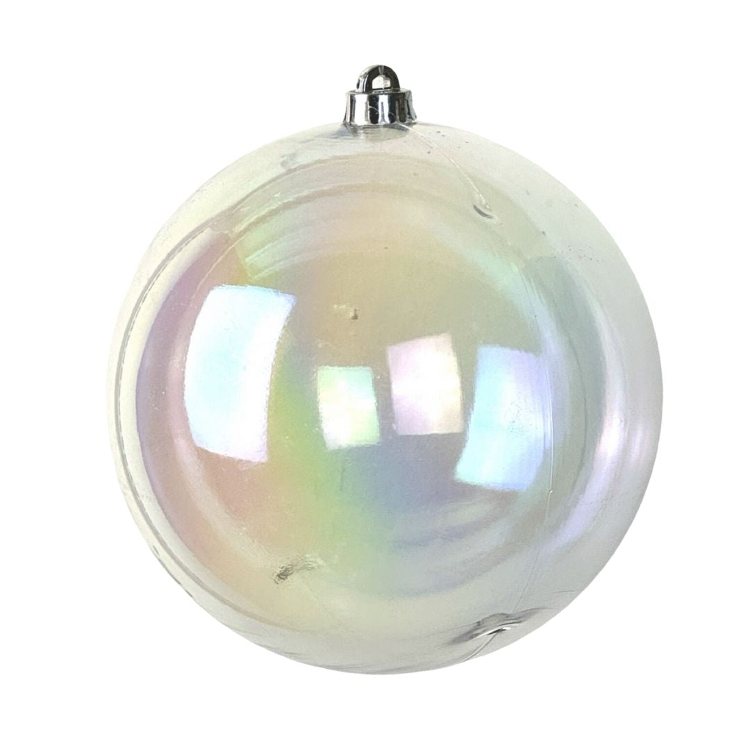(Bhk01126S) Esfera Tornasol Plata 20 Cm