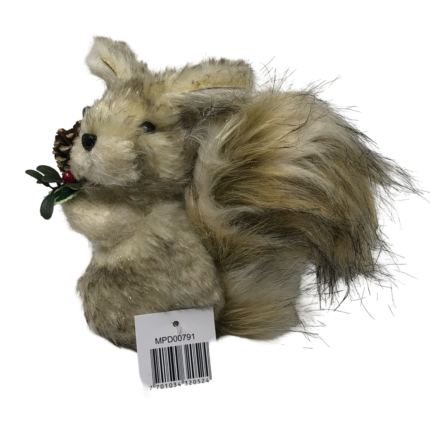 (MPD00791-790) Ardillas de peluche beige 15/25 cm