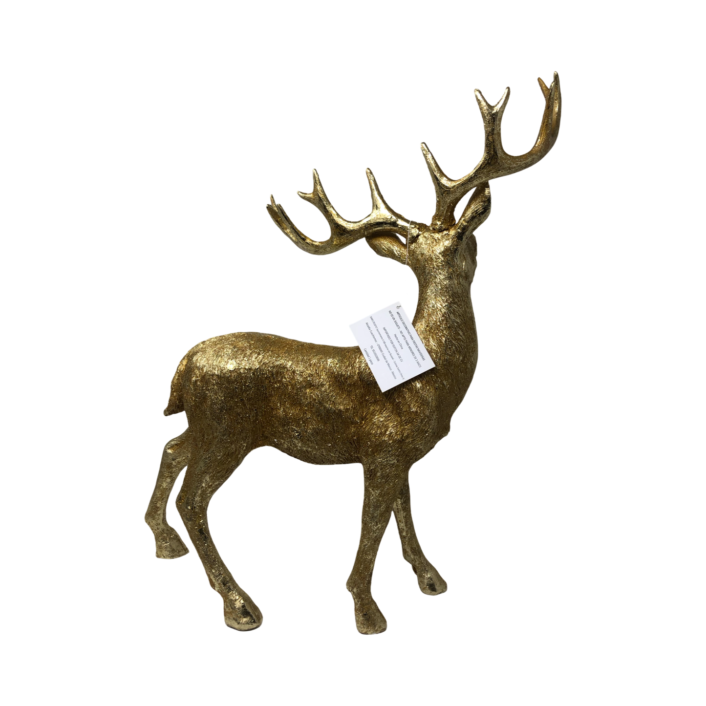 (XFI0028B) Venado decorativo oro 49 X 40 CM