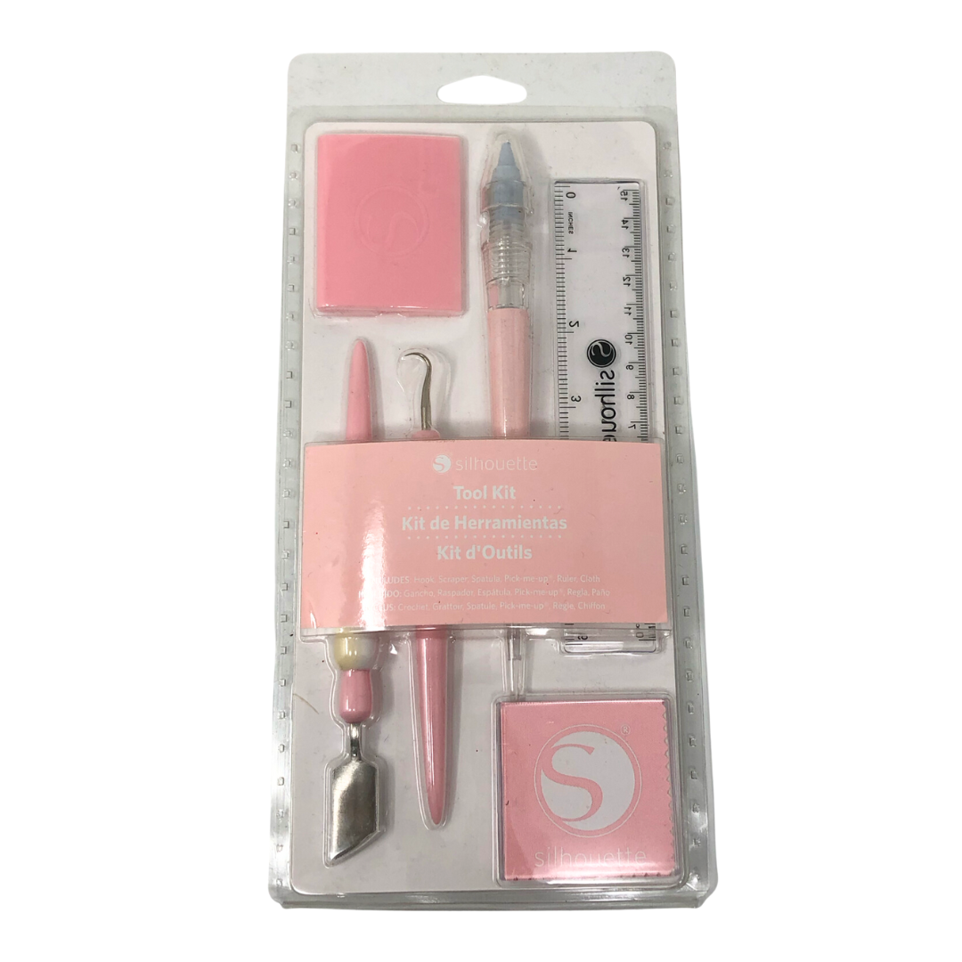 Kit de herramienta silhoutte rosa