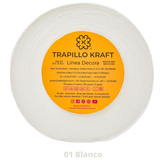 Trapillo Kraft 180 Gr Aprox C-01 Blanco