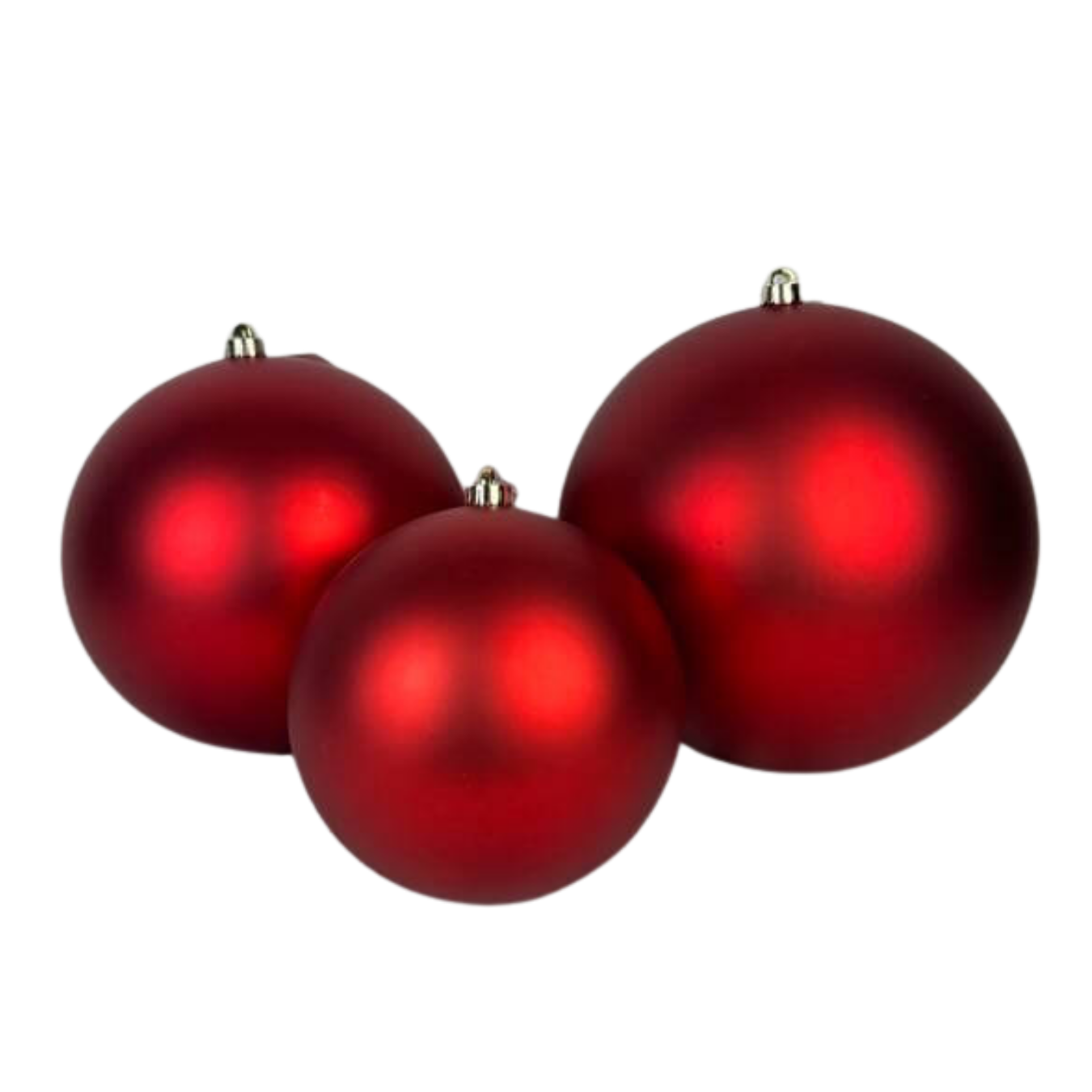 Esfera rojo mate, medidas 20 cm/25 cm/30 cm