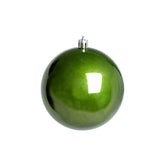 (BHK01064OL) Esfera navideña de 10 CM C/12PZ Tarro Verde Olivo