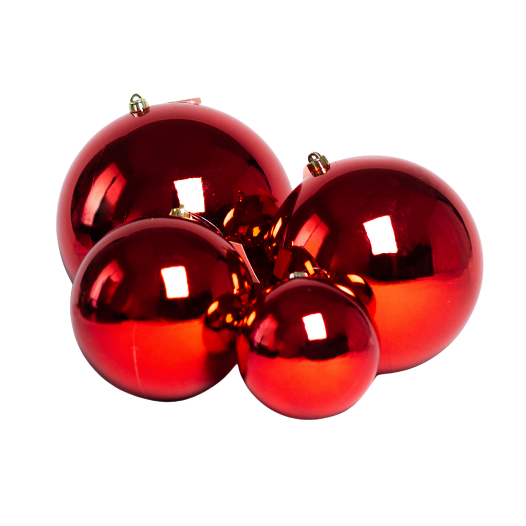 Esfera Metalica Roja, Medidas 15 cm/20 cm/25 cm/30 cm