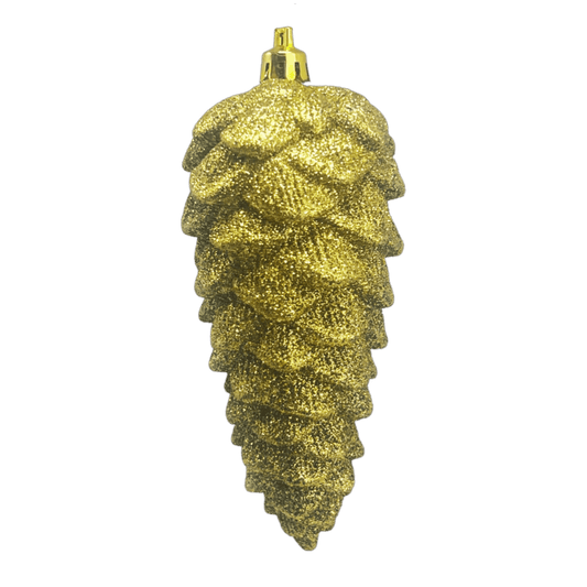 (Mli0317G) Piña Escarchada 14X6Cm Oro