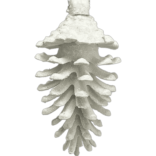 (Mli0430W) Piña Escarchada 11X6X6Cm Blanco