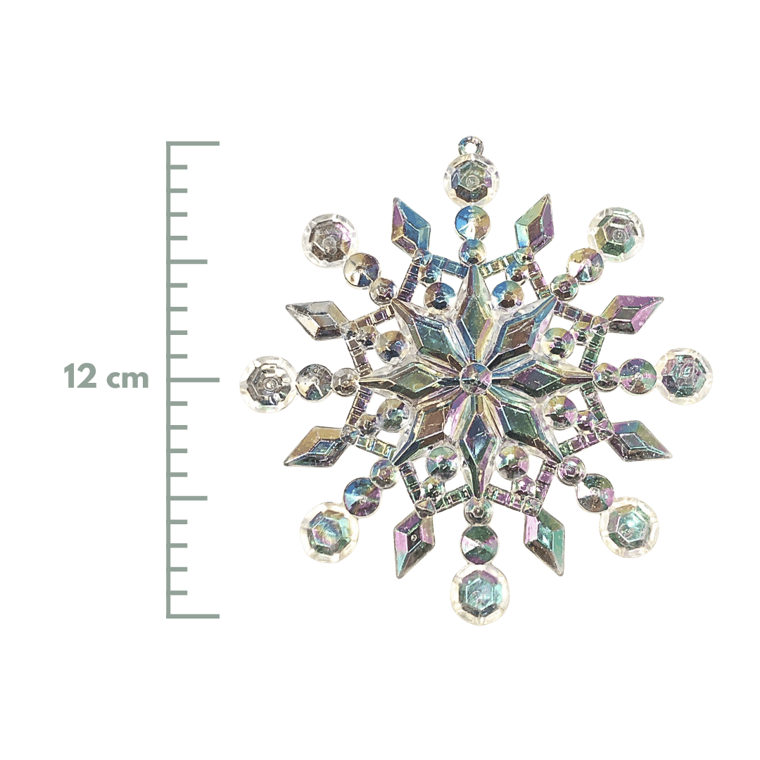 (MLI0453A) Copo de nieve tornasol 12 cm iris