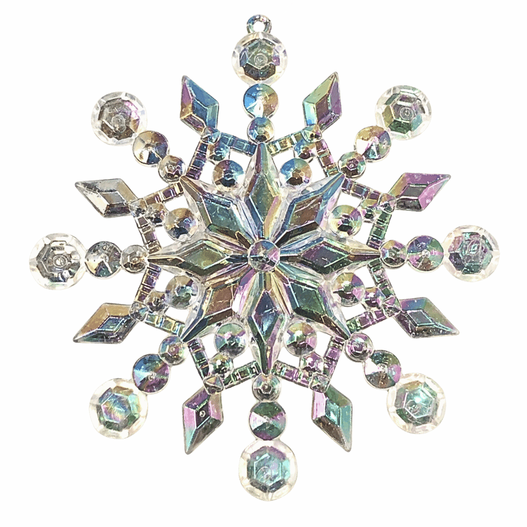 (MLI0453A) Copo de nieve tornasol 12 cm iris