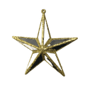 (MLI0469G) Estrella Deco 14x14x3  cm Oro