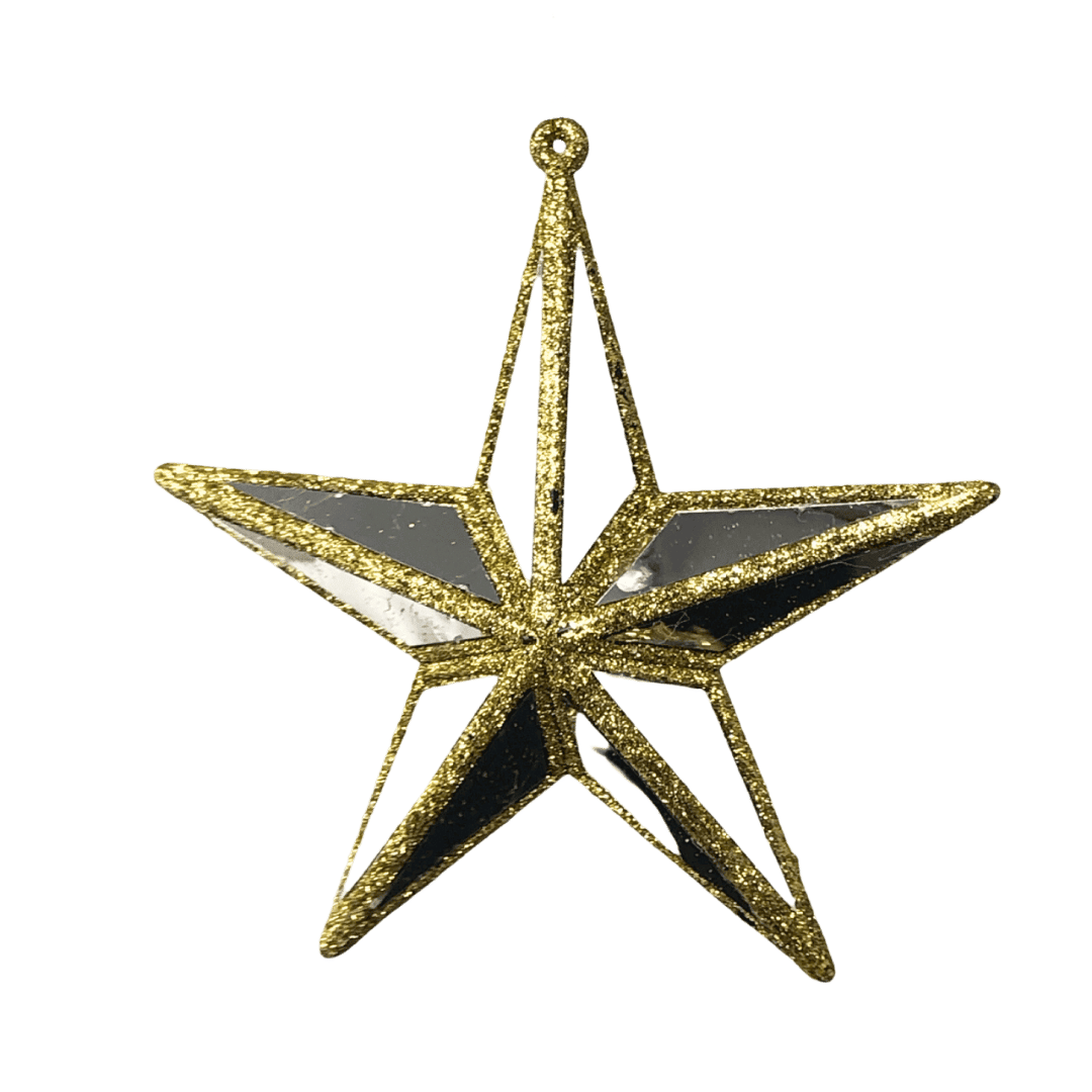 (MLI0469G) Estrella Deco 14x14x3  cm Oro