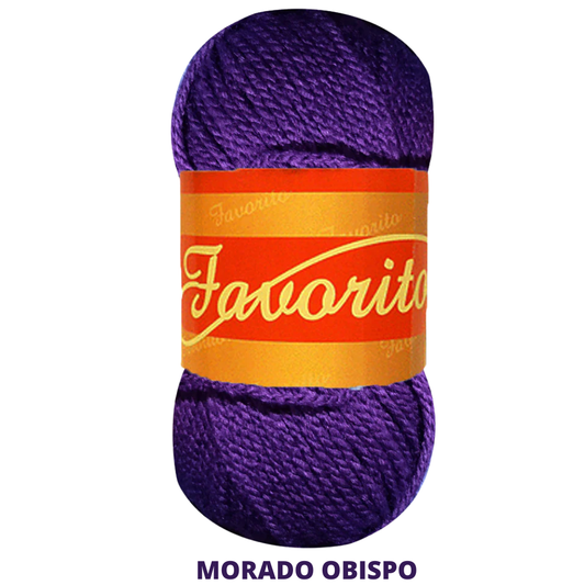 Estambre Favorito 50 Gr C-3059 Morado Obispo