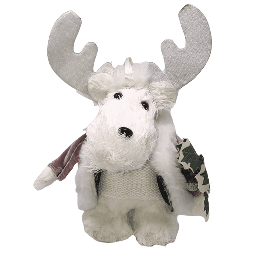 (MPD00514P) Ciervo 25 cm blanco